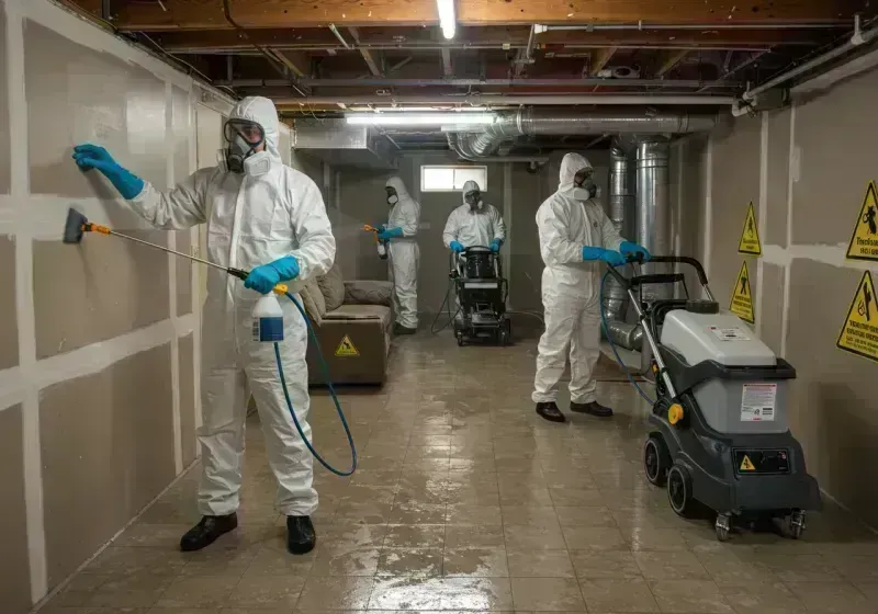 Basement Moisture Removal and Structural Drying process in Menifee County, KY